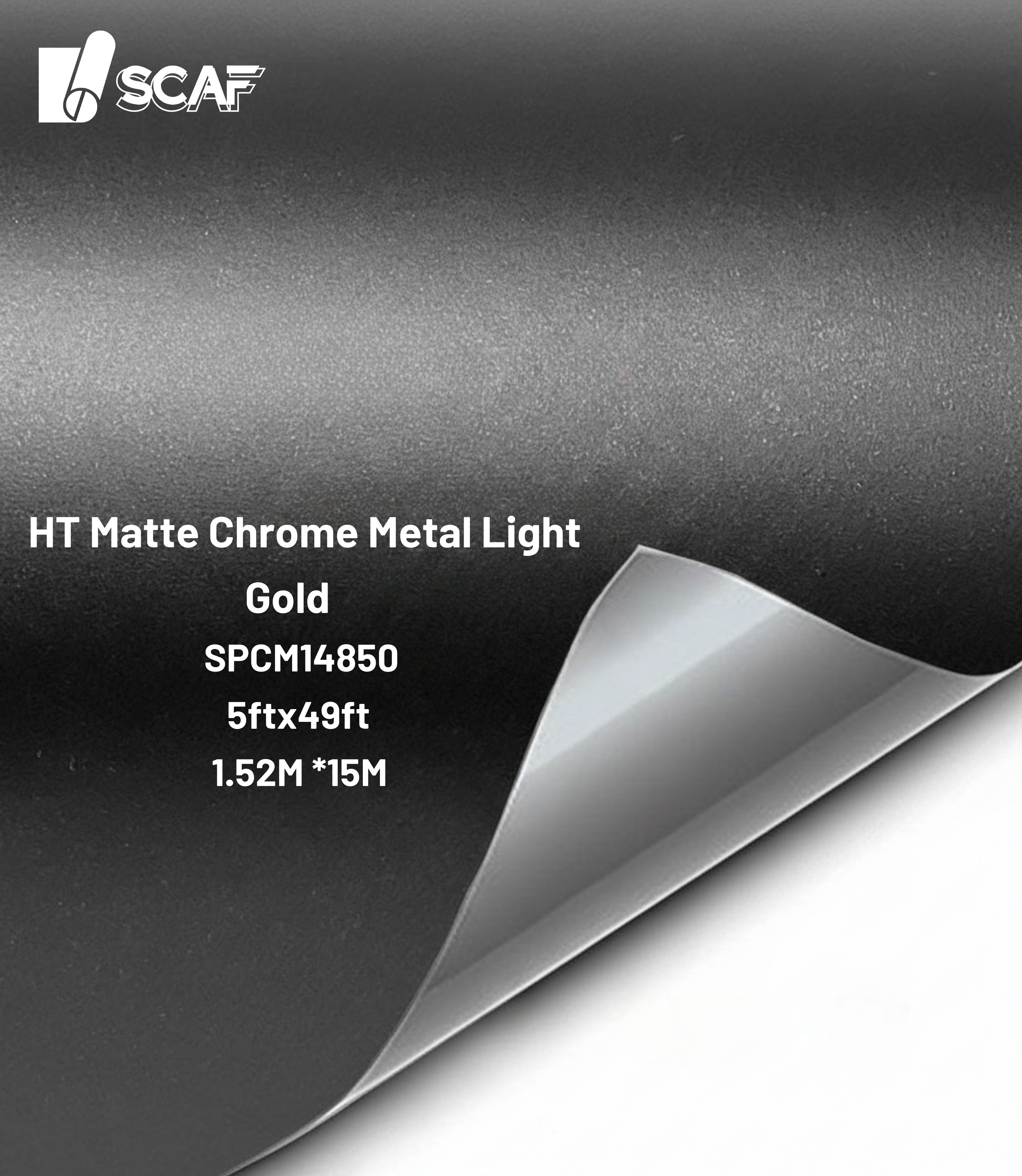 HT Matte Chrome Metal Light Gold SPCM14850