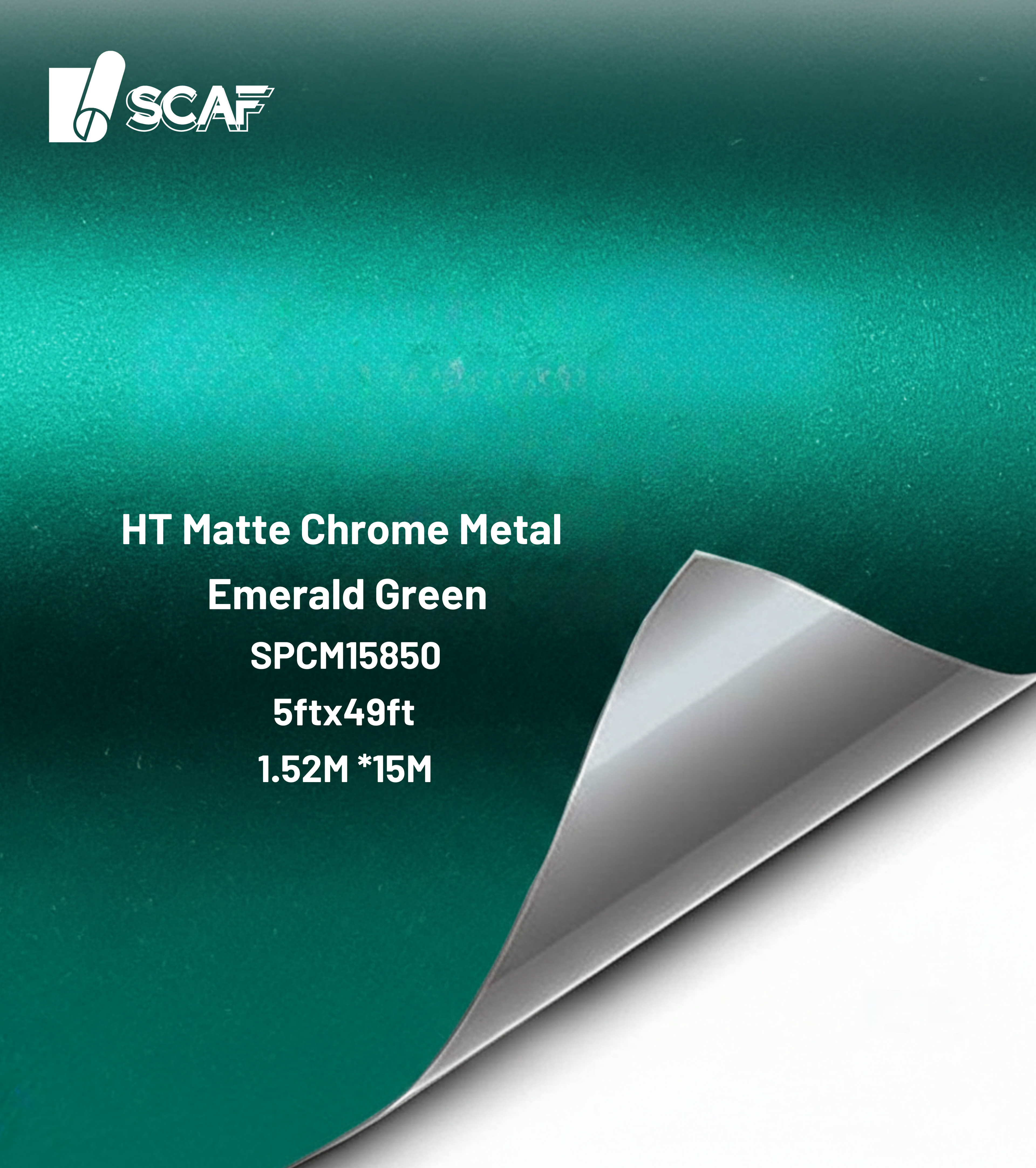 HT Matte Chrome. Metal Emerald Green SPCM15850