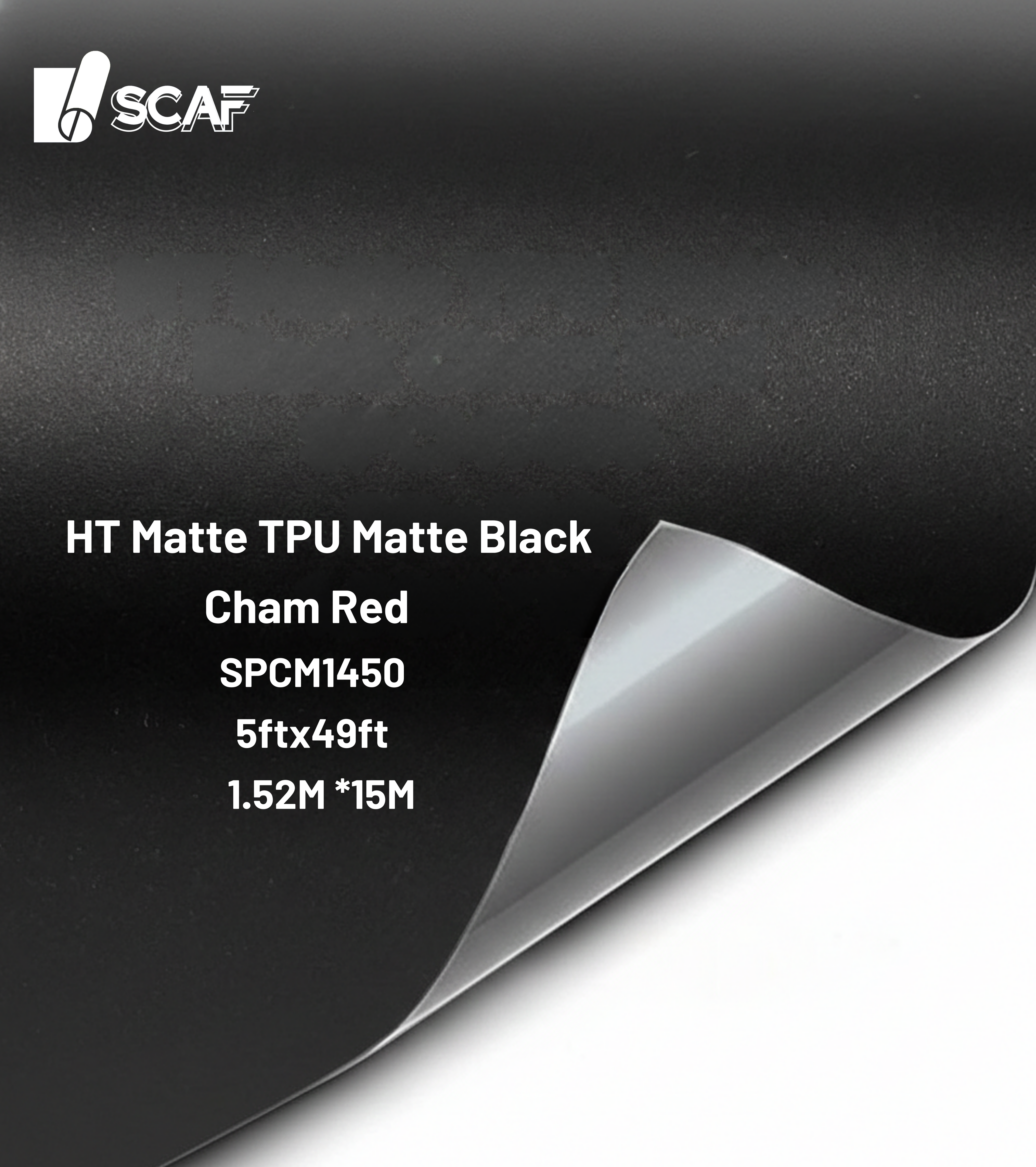 HT Matte TPU Matte Black Cham Red SPCM1450