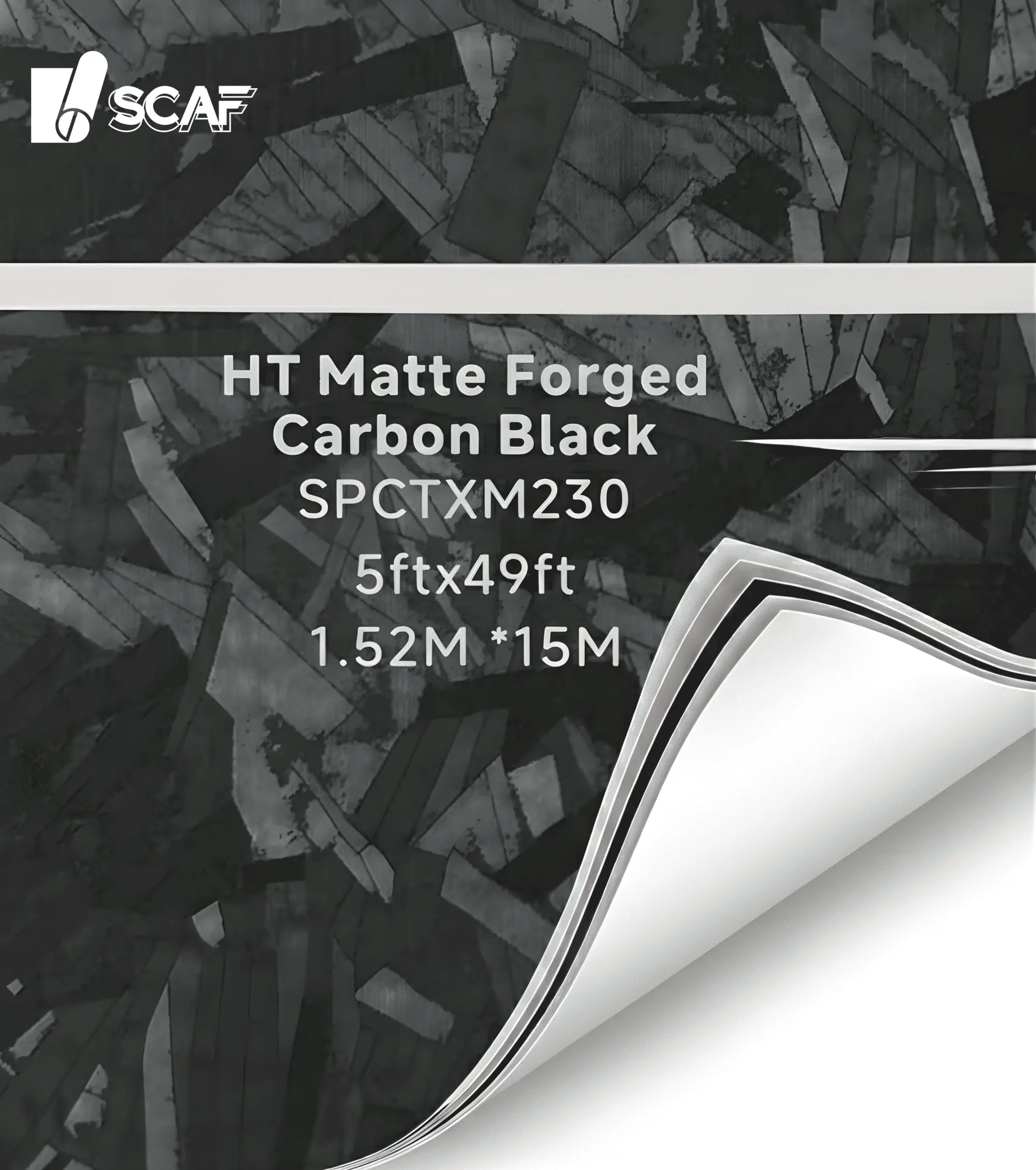 HT Matte Forged Carbon Black SPCTXM230