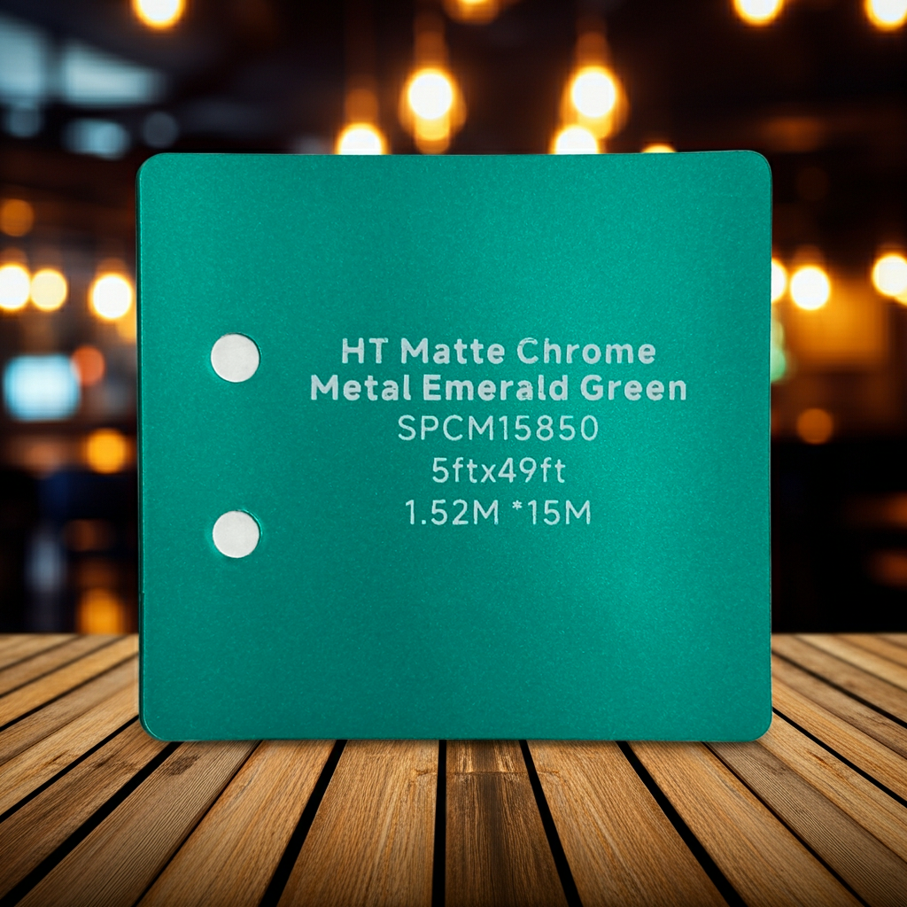 HT Matte Chrome. Metal Emerald Green SPCM15850