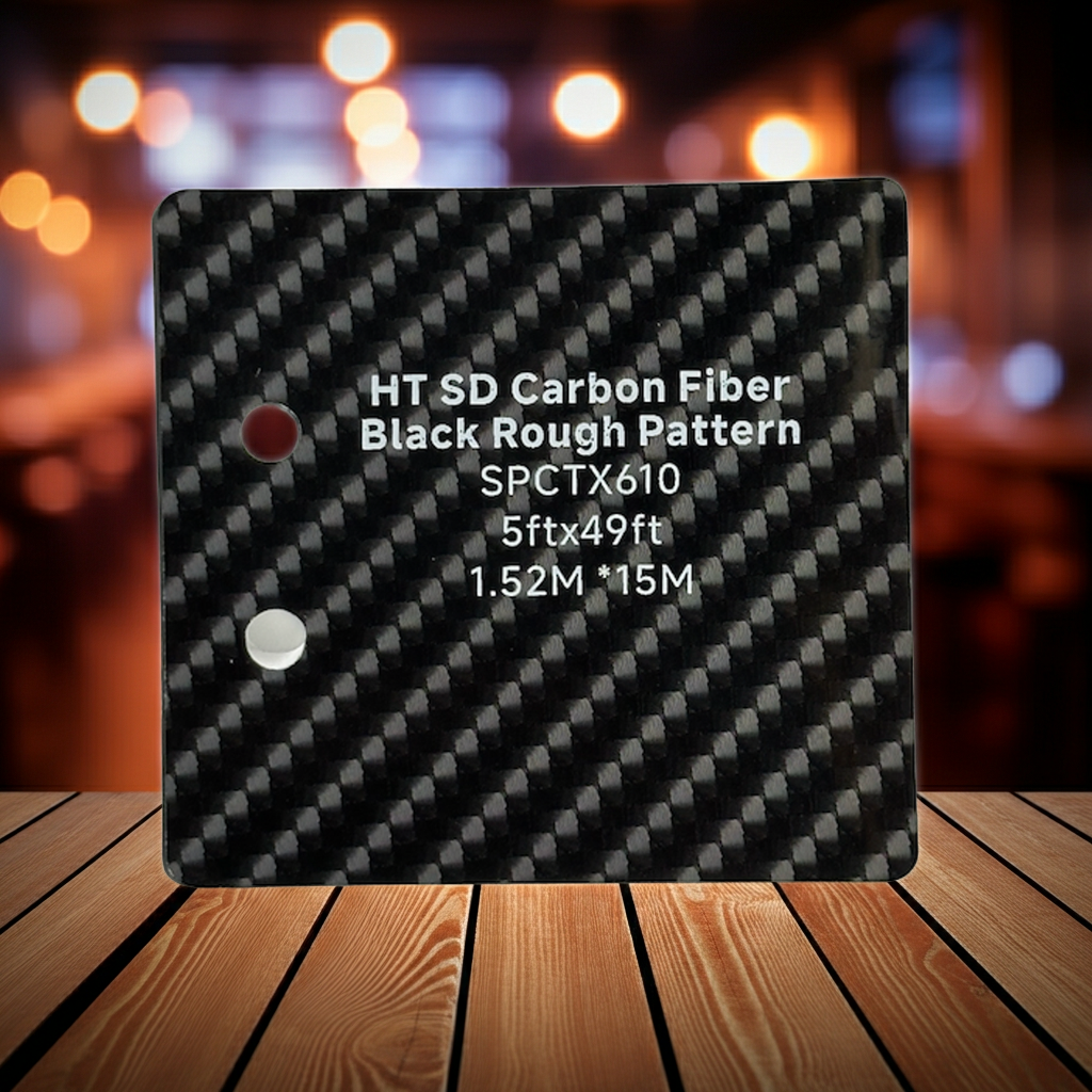 HT SD Carbon Fiber Black Rough Pattern SPCTX610