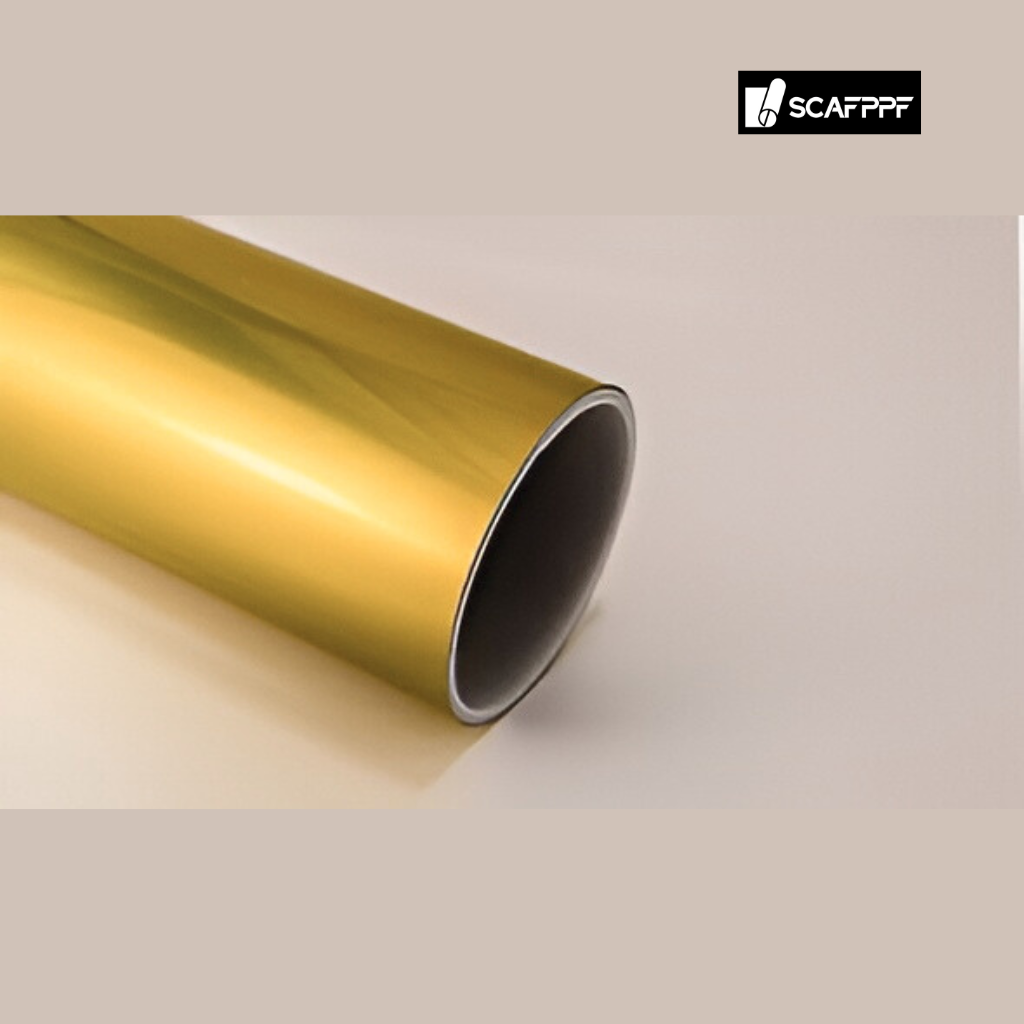 HT Matte Chrome Metal Light Gold PPf Film