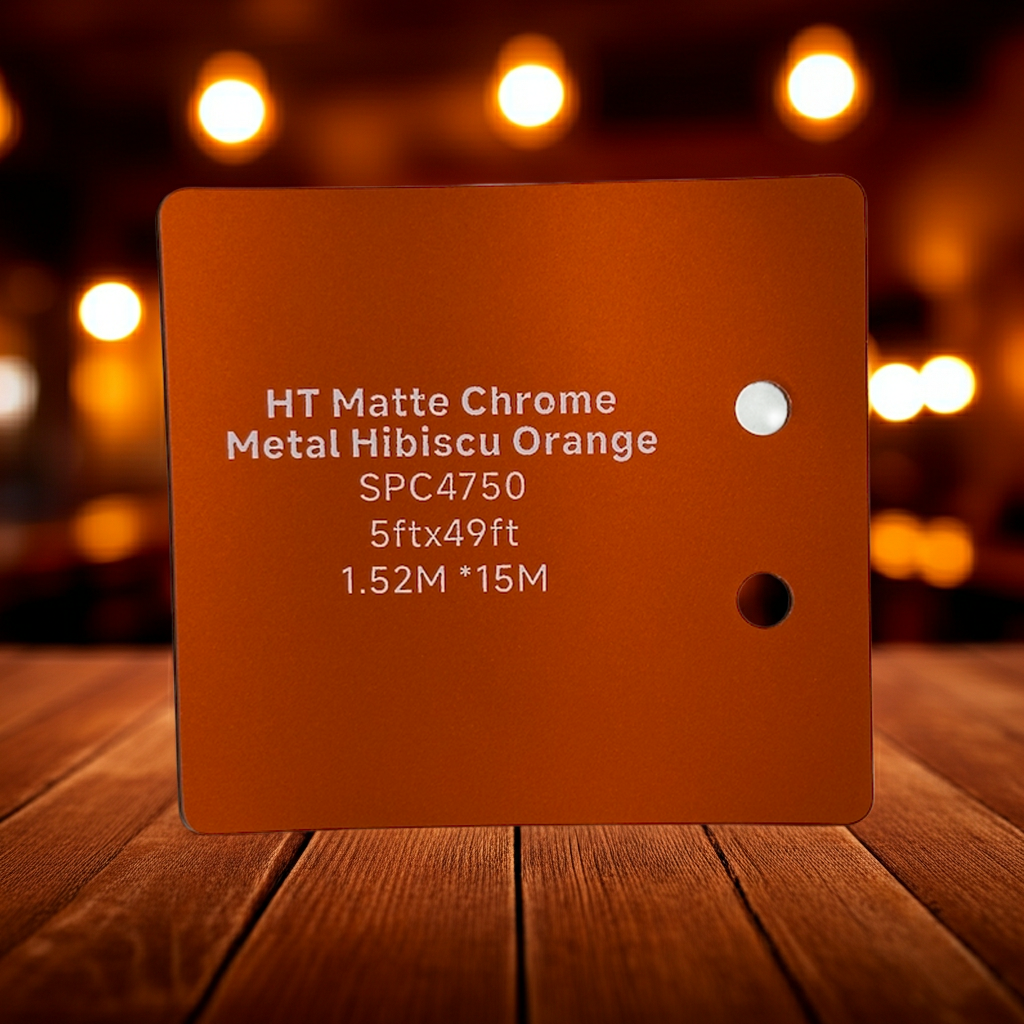 HT Matte Chrome Metal Hibiscu Orange SPC4750